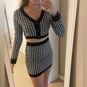 Houndstooth Two Piece Set